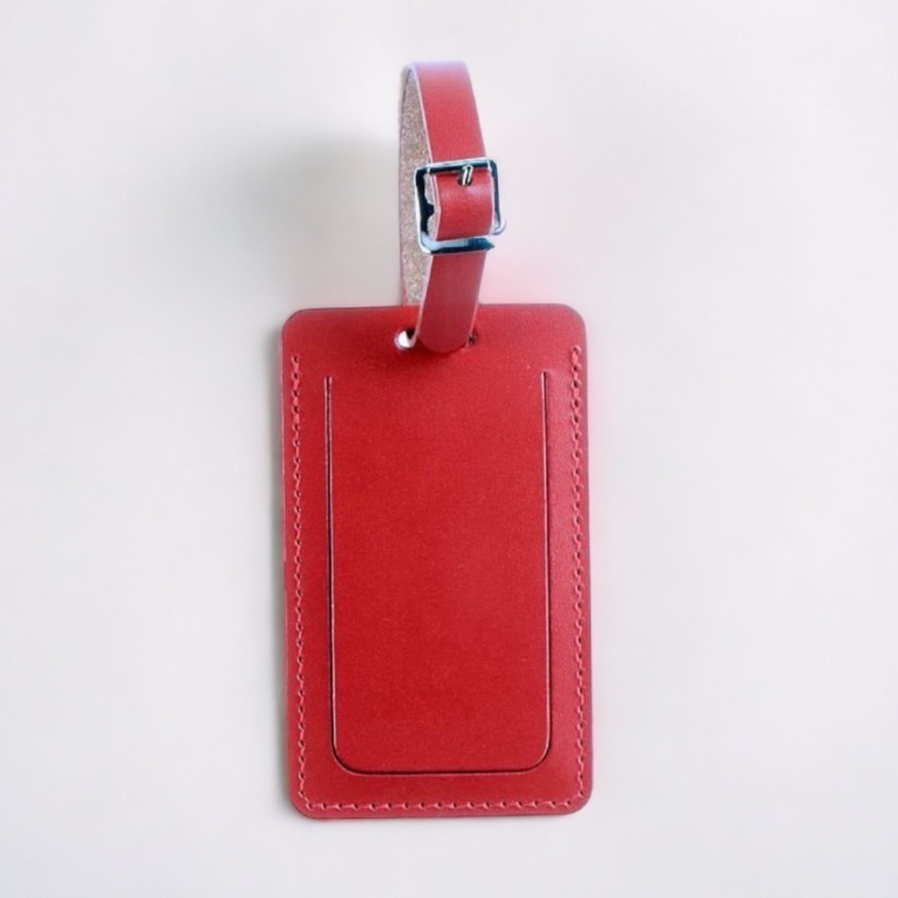 Red Nylon Luggage ID Tag